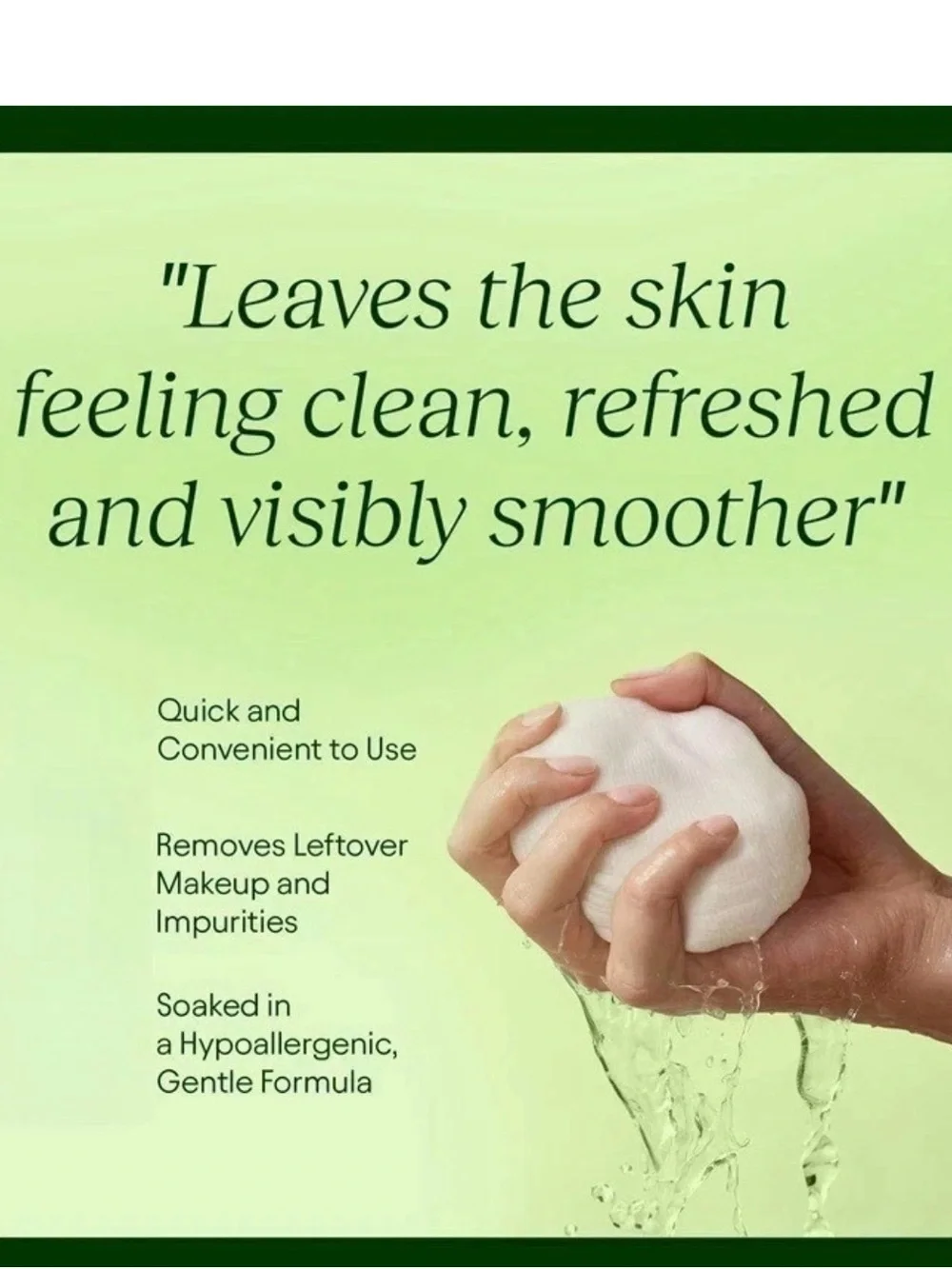 J:U Toning & Brightening Face Pads in Green and Peach